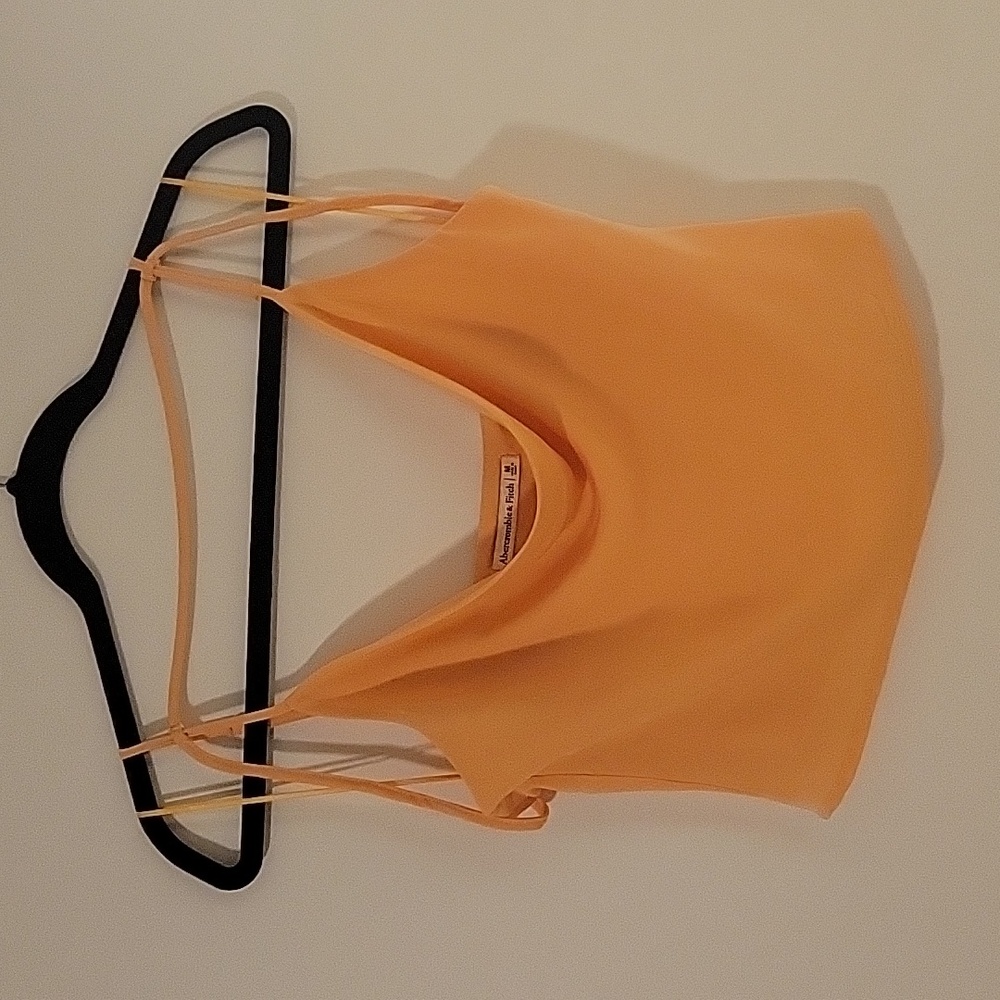 Abercrombie & Fitch Neon Orange Strappy Tank